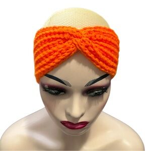 Bright Orange handmade Headband